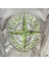 Garment Dyed Stitches Four Print Crewneck Sweatshirt White - STONE ISLAND - BALAAN 7