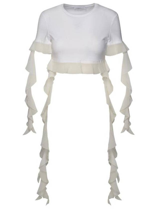 Short Sleeve T-Shirt 2T050AN0100 White - BLUMARINE - BALAAN 1