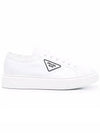 Nylon Macro Low Top Sneakers White - PRADA - BALAAN 2