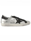 Black Tab Leather Superstar Low Top Sneakers Silver - GOLDEN GOOSE - BALAAN 2