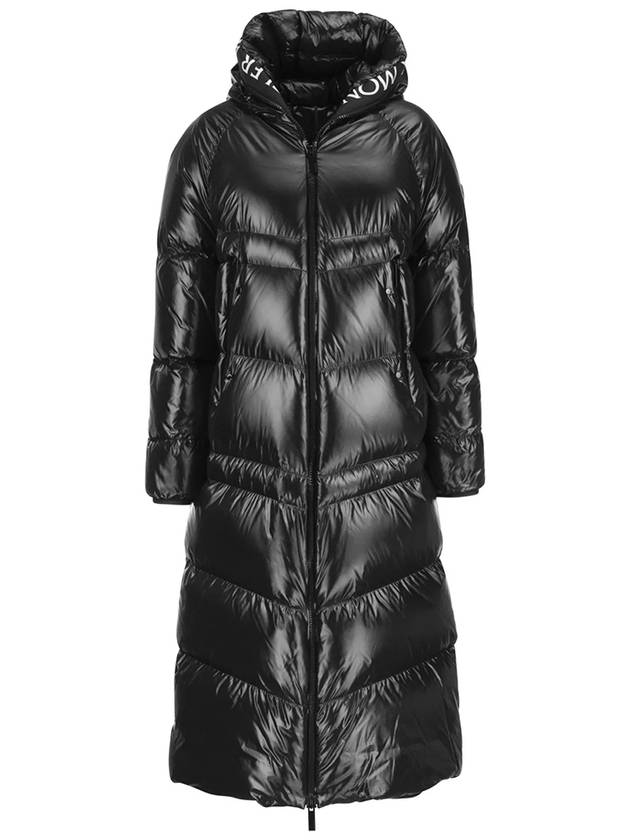 Chanon quilted long hood nylon padding black 999 - MONCLER - BALAAN 1