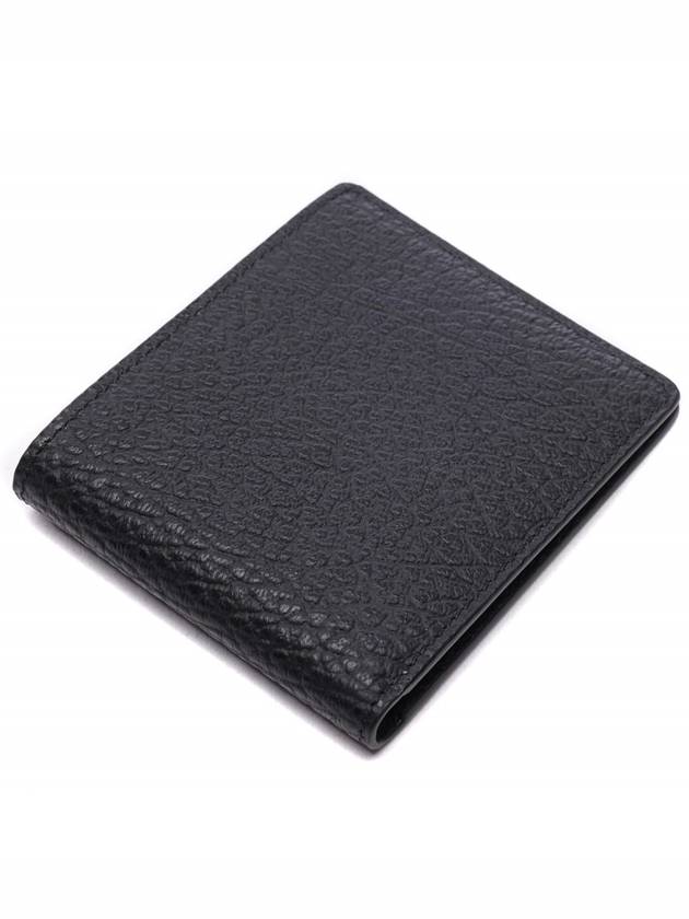 Stitched Leather Bifold Half Wallet Black - MAISON MARGIELA - BALAAN 6