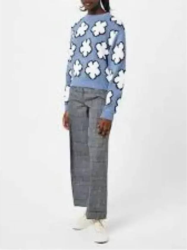 Boke Flower Cotton Sweatshirt Blue - KENZO - BALAAN 2