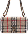 TB Logo Check Bouclé Mini Lola Cross Bag Beige - BURBERRY - BALAAN 3