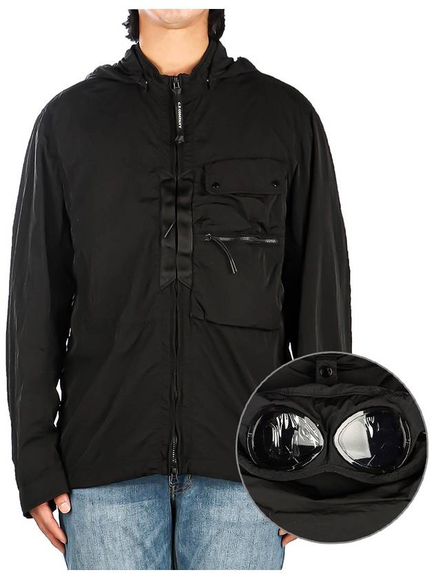 Men's Chrome R Goggles Over Long Sleeve Shirt Black - CP COMPANY - BALAAN 2