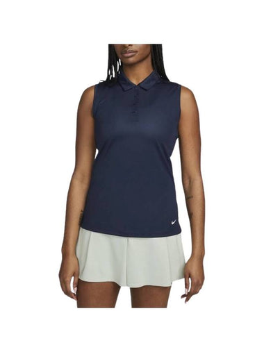 Golf Victory Dri-Fit Polo Sleeveless Navy - NIKE - BALAAN 1