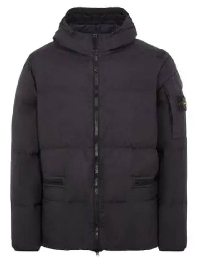 Men's Wappen Patch Crinkle Wraps Padding Black - STONE ISLAND - BALAAN 2