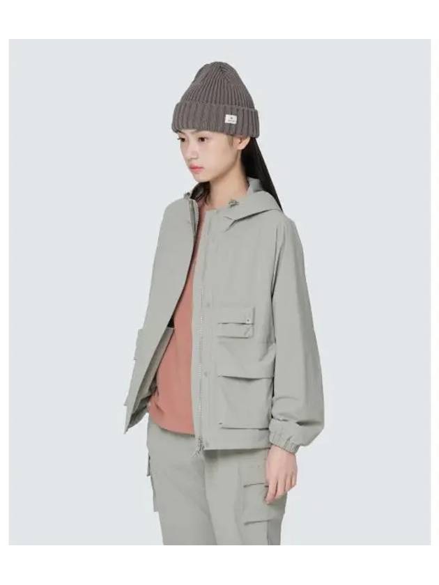 Root Women s Windbreaker Beige Gray S24FWRWB69 - SNOW PEAK - BALAAN 1