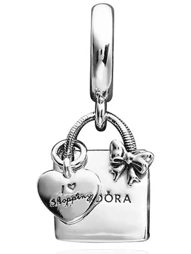 Shopping Bag Dangle Bracelet Charm Silver - PANDORA - BALAAN 4