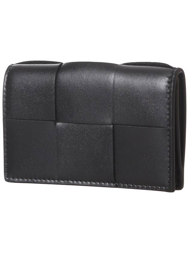 Cassette Business Card Wallet Black - BOTTEGA VENETA - BALAAN 3