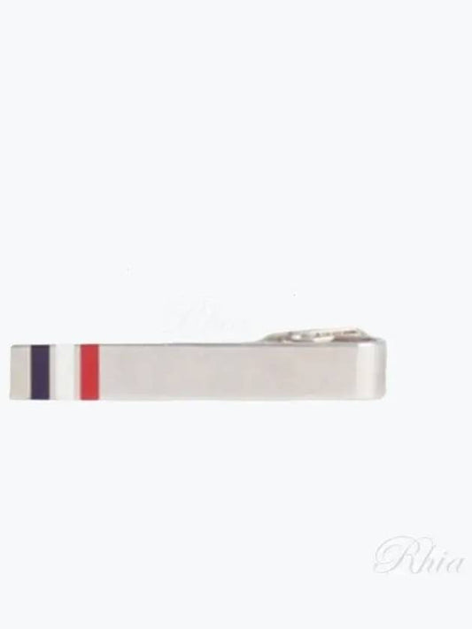 Three Stripes Short Tie Bar Silver - THOM BROWNE - BALAAN 2