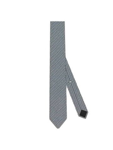 Homme Oblique Silk Tie Grey - DIOR - BALAAN 1