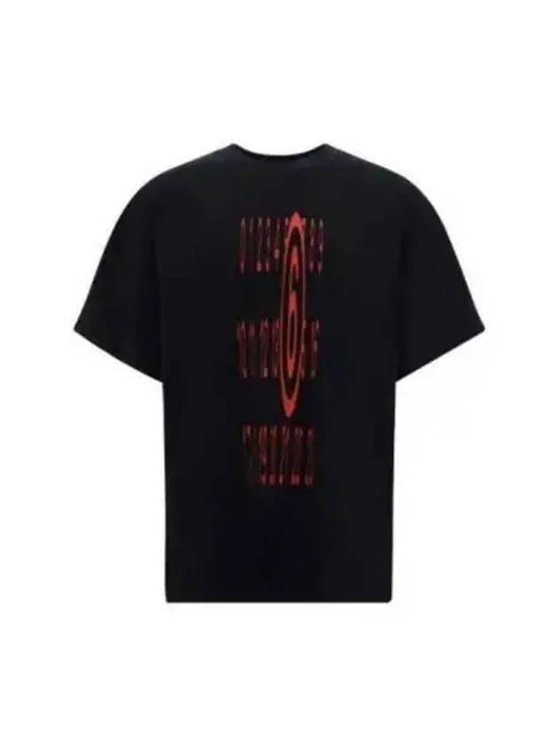 Number Logo Short Sleeve T-Shirt Black - MAISON MARGIELA - BALAAN 1