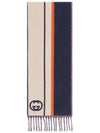 Interlocking G Stripe Muffler - GUCCI - BALAAN 2