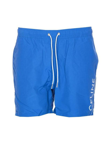 Piping Nylon Swim Shorts Royal Blue - CELINE - BALAAN 1