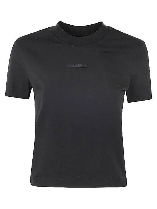 Short Sleeve T-Shirt 241JS133 2031 990 BLACK - JACQUEMUS - BALAAN