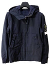 Wappen Patch Soft Shell R Fleece Hooded Jacket Navy - STONE ISLAND - BALAAN 2