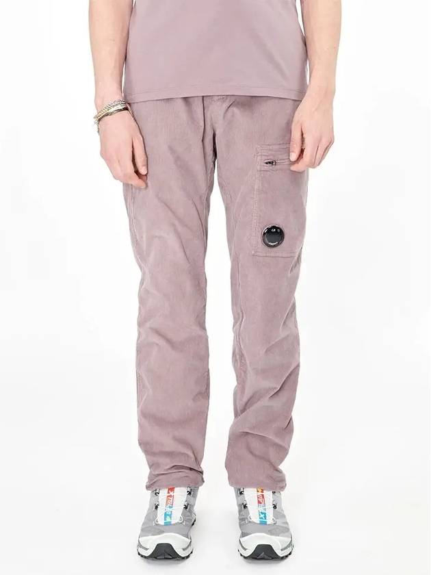 Corduroy Lens Cargo Straight Pants Purple - CP COMPANY - BALAAN 2