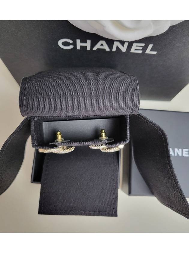 Metal Earrings Diamantes & Gold Crystal - CHANEL - BALAAN 6