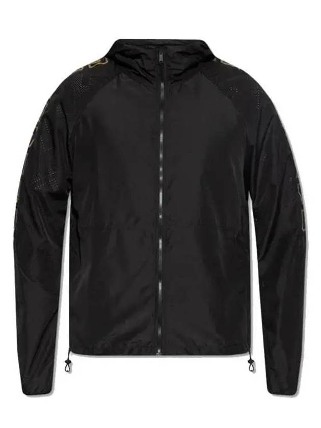 Knit Nylon Track Jacket Black - VERSACE - BALAAN 2