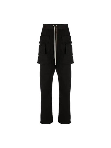 Dark Shadow Cargo Track Pants Black - RICK OWENS - BALAAN.