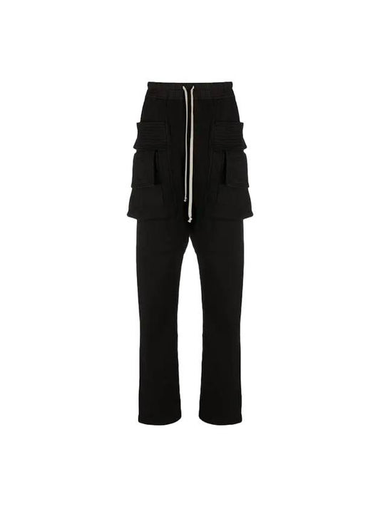 Dark Shadow Cargo Track Pants Black - RICK OWENS - BALAAN.