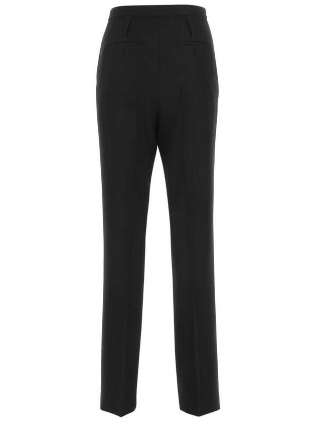 Women's Grande Poudre Wool Cigarette Pants Black - FENDI - BALAAN 3