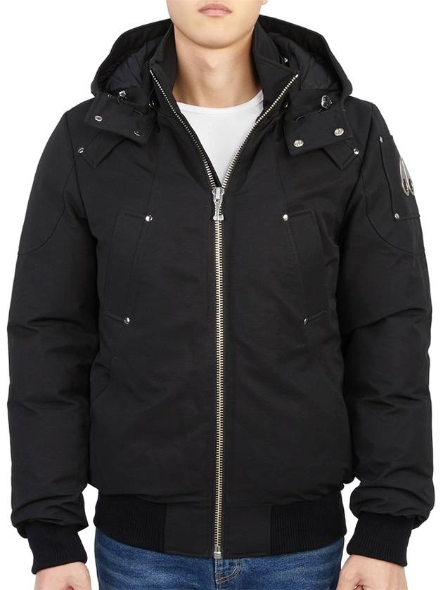 Ballistic Hooded Down Bomber Padding Black - MOOSE KNUCKLES - BALAAN 3