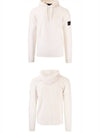 Men's Shadow Project Waffen Patch Hooded Ribbed Knit Top White - STONE ISLAND - BALAAN 5