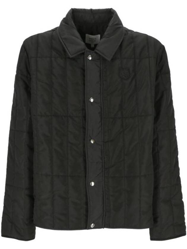 Quilted Jacket Black - MAISON KITSUNE - BALAAN 1