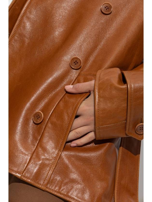 JW Anderson Leather Jacket, Women's, Brown - JW ANDERSON - BALAAN 5