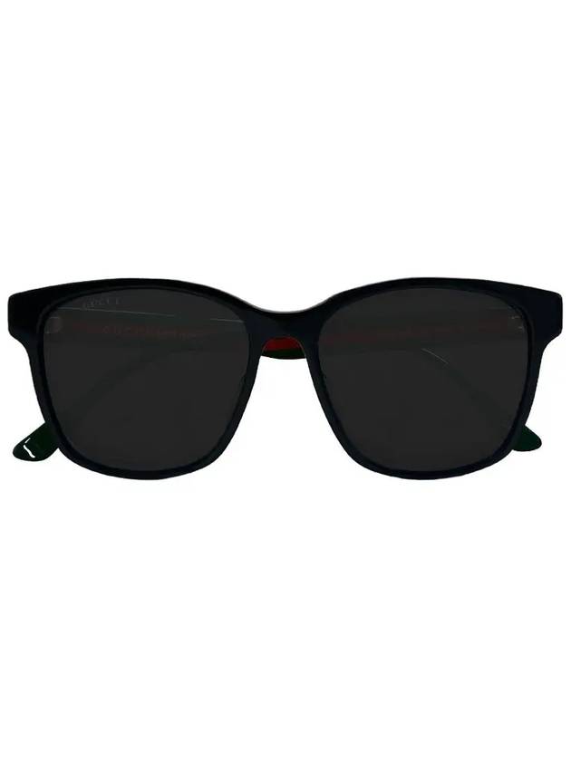 Eyewear Asian Fit Square Horn Rim Sunglasses Black - GUCCI - BALAAN 3