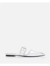 Mirror Point Open Back Sandals Silver - ALEXANDER MCQUEEN - BALAAN 1