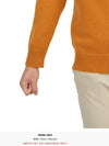 Logo Patch Crew Neck Wool Knit Top Orange - STONE ISLAND - BALAAN 10