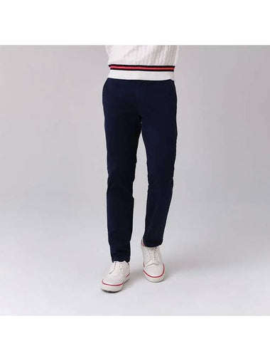 basic cotton pants OF5002GBNAVY - ONOFF - BALAAN 1