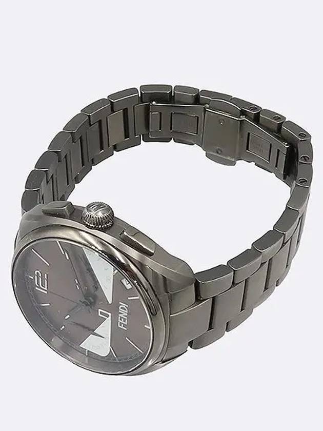 F215716400 Momento Bucks Gray Metal Chronograph Men s Watch - FENDI - BALAAN 2