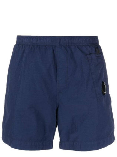 Lens Pocket Swim Shorts Navy - CP COMPANY - BALAAN 1