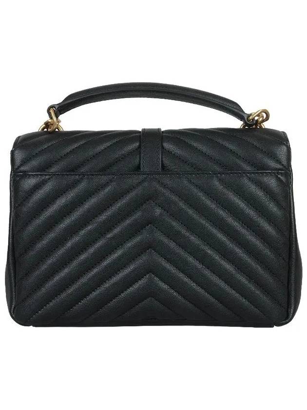 College Medium in Quilted Leather Shoulder Bag Black - SAINT LAURENT - BALAAN 6