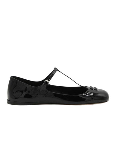 Patent Leather Ballerinas Black - MIU MIU - BALAAN 1