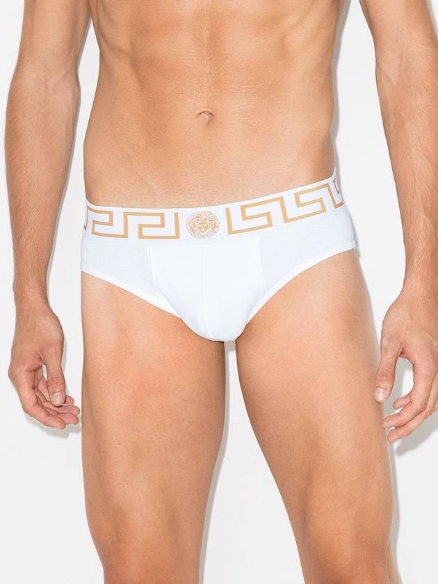 Men's Logo Banding Briefs 2 Pack White - VERSACE - BALAAN 3