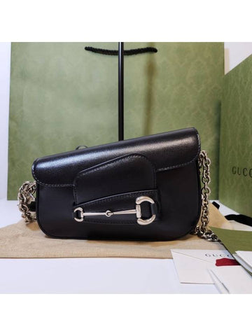 Bag Mini Horsebit 1955 Shoulder Black 7742091 - GUCCI - BALAAN 1