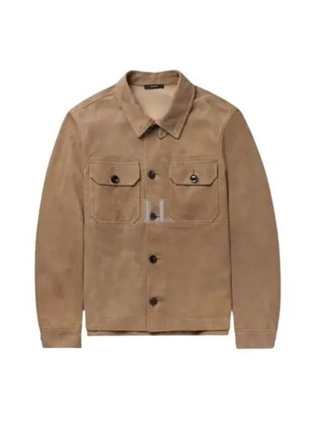 Micro Light Suede Jacket Brown - TOM FORD - BALAAN 2