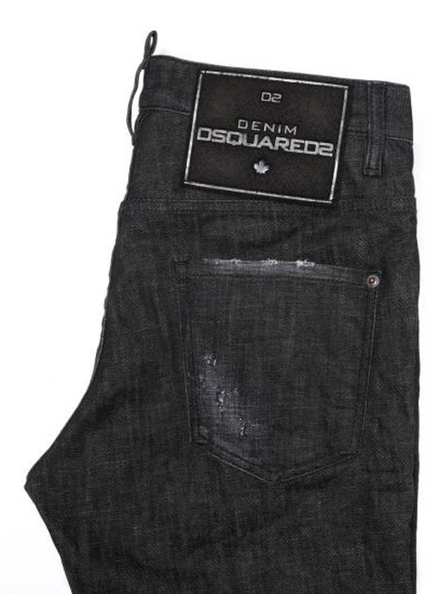 Men's Clean Wash Skater Jeans Black - DSQUARED2 - BALAAN 4