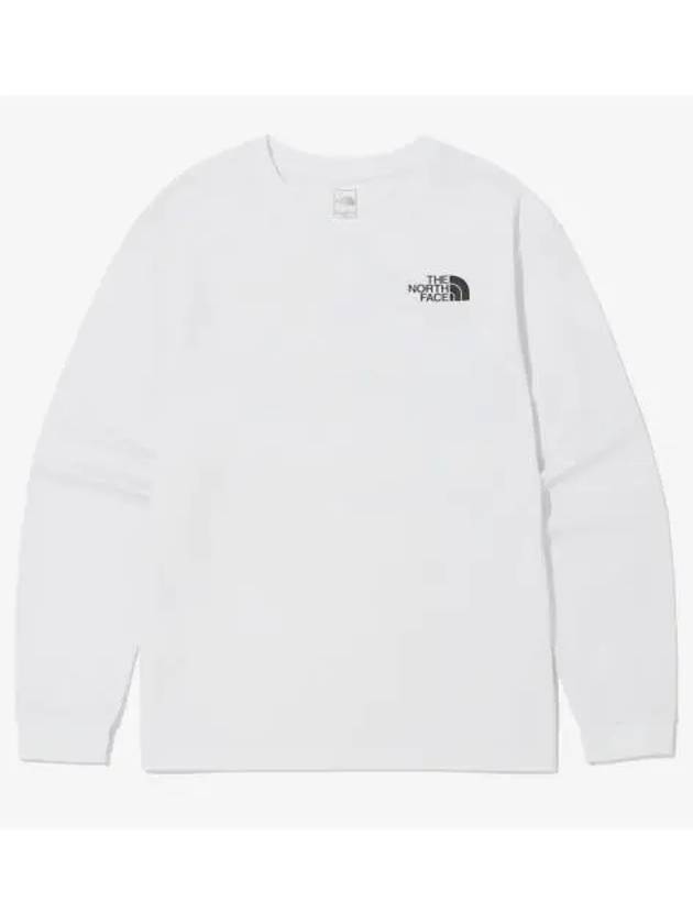 The North Face KIDS Traveler Long Sleeve Round Tee NT7TQ02S WHT - THE NORTH FACE - BALAAN 1