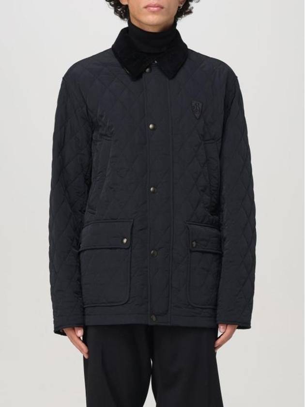 Corduroy Collar Quilted Jacket Black - BURBERRY - BALAAN 2