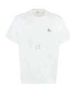 Men's Crystal EKD Cotton Jersey Short Sleeve T-Shirt White - BURBERRY - BALAAN 2