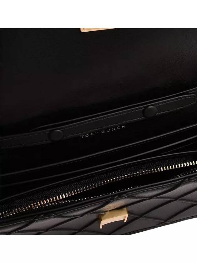 Fleming Soft Chain Long Wallet Bag Black - TORY BURCH - BALAAN 4