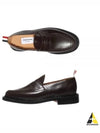 RWB Tab Leather Moccasin Loafers Brown - THOM BROWNE - BALAAN 2