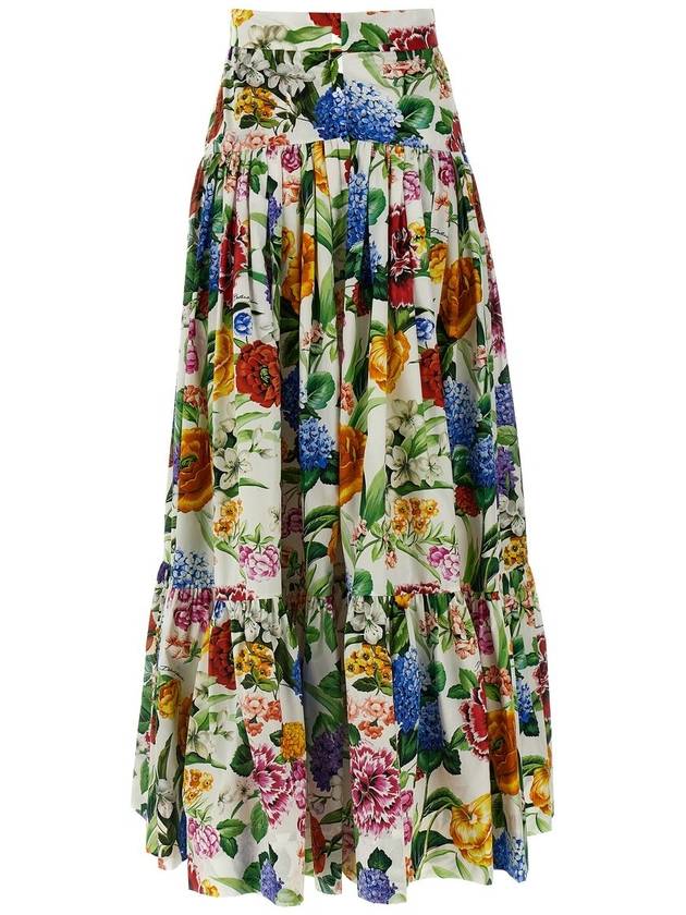 Dolce & Gabbana Floral Flounces Skirt - DOLCE&GABBANA - BALAAN 2