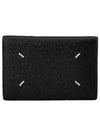 Stitched Bi-Fold Leather Card Wallet Black - MAISON MARGIELA - BALAAN 2